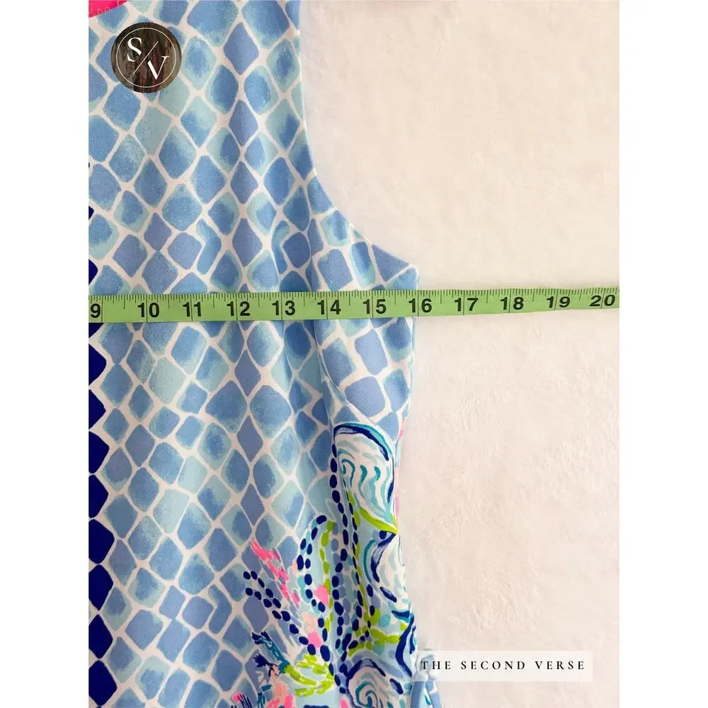 LILLY PULITZER Donna Romper Size 2 Multi Hidden Treasure - Picture 9 of 11